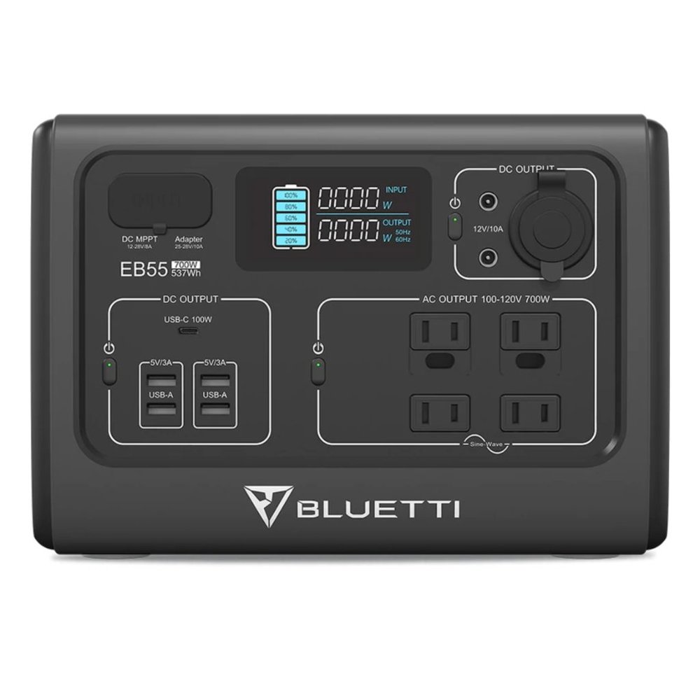 BLUETTI EB55 Portable Power Station | 700W 537Wh - Picture 3 of 12